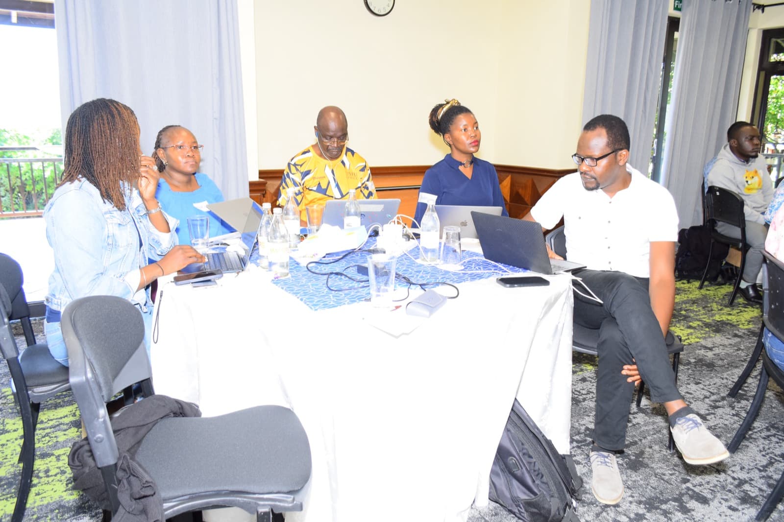CLIMA researchers reviewing project findings